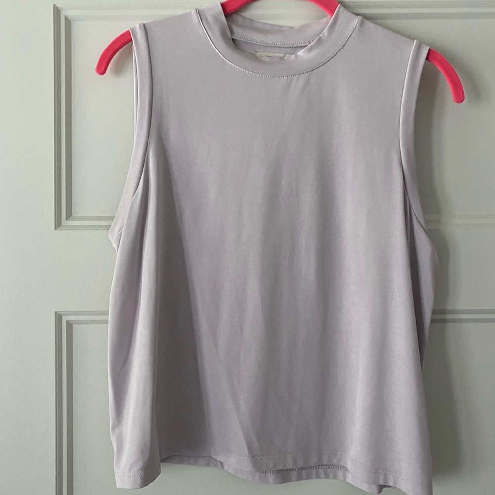 Madewell cropped lavender tank